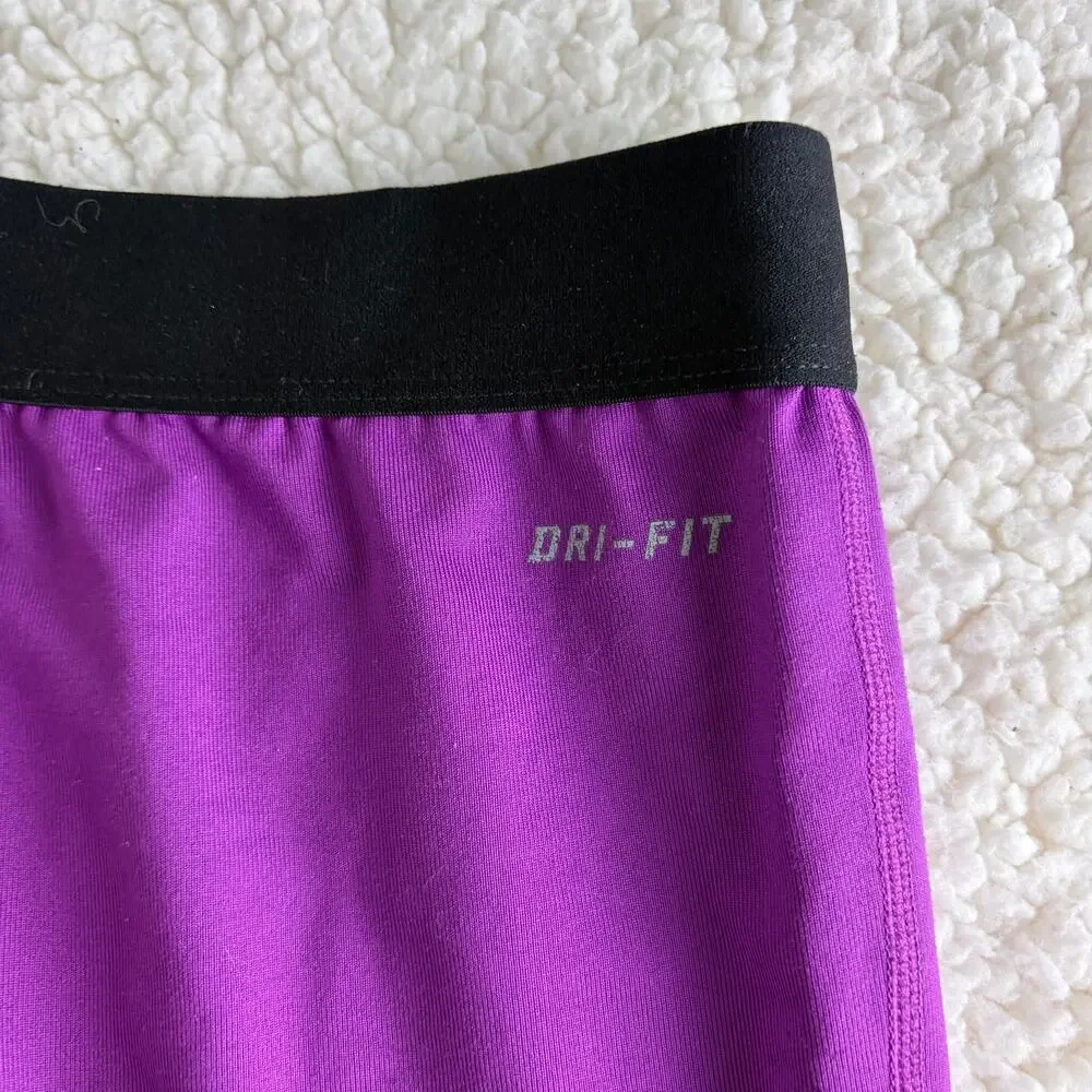 Nike Pro‎ Girls Leggings Size Medium Purple 22